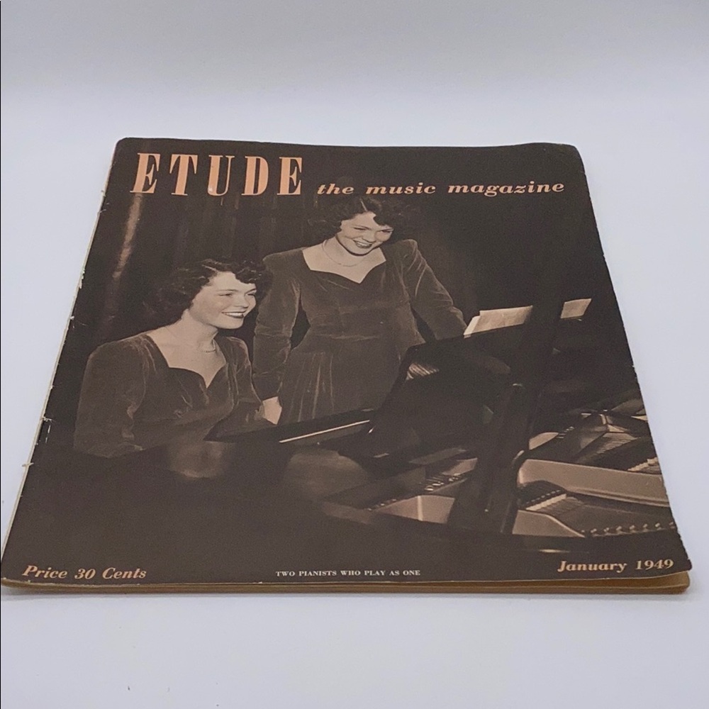 Vintage Etude The Music Magazine - January 1949